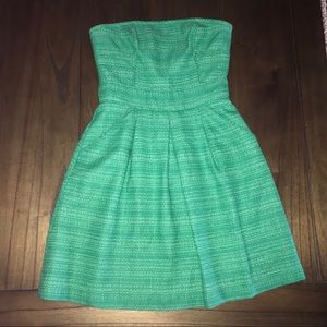 Absolute Darling Fun Green strapless dress